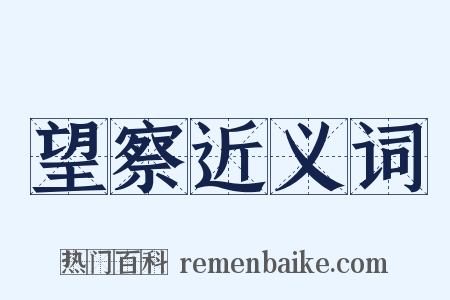 望察近义词是什么意思的图片